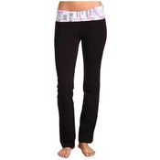 Graffiti Printed Fold Over Yoga Pants