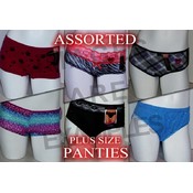Irregular Plus Size Panties - Assorted