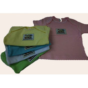 Assorted Baby Tees with Logo Patch- 3-6 Months