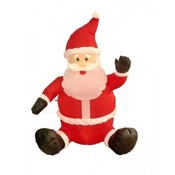 Four Foot Christmas Inflatable Sitting Santa Claus
