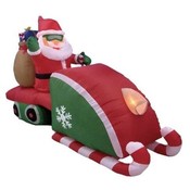 Eight Foot Long Christmas Inflatable Santa Claus D