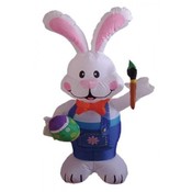 Four Foot Easter Inflatable Rabbit Holding Color P