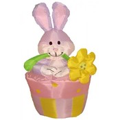 Four Foot Easter Inflatable Rabbit on Flowerpot