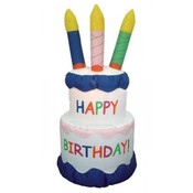 Six Foot Inflatable Happy Birthday Cake with Candl