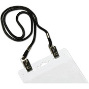 Dual Clip Neck Cord-Black