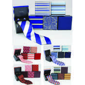 100% Silk Ties w/ Matching Cuff Links, Reds, Blues, Golds