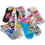 Girls Socks 1 Pair- Assorted Sizes And Characters