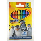 Crayons 16 Count- Penguins Of Madagascar Wholesale Bulk