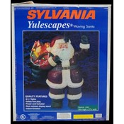 Lighted Waving Santa 34"