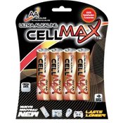 Cell Max AA Batteries - Ultra Alkaline -4 Pack