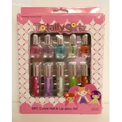 T028- 10 pc cutzie nail and lip set