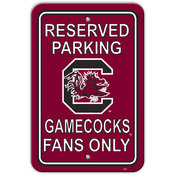 South Carolina Gamecocks-12" X 18" Plastic Parking Sign