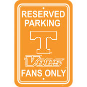 Tennessee Volunteers-12" X 18" Plastic Parking Sign