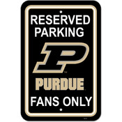 Purdue Boilermakers-12" X 18" Plastic Parking Sign
