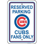 Chicago Cubs Plastic Parking Sign