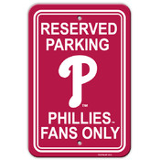 Philadelphia Phillies Plastic Parking Sign