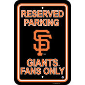San Francisco Giants Plastic Parking Sign