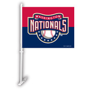 Washington Nationals Car Flag w/Wall Bracket