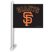San Francisco Giants Car Flag w/Wall Bracket