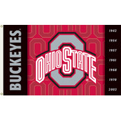 Ohio State Buckeyes-2-Sided 3 Ft. X 5 Ft. Flag W/Grommets