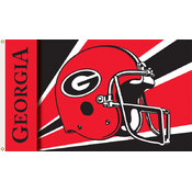 Georgia Bulldogs-3 Ft. X 5 Ft. Flag W/Grommets - Helmet Design