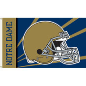 Notre Dame-3 Ft. X 5 Ft. Flag W/Grommets - Helmet Design
