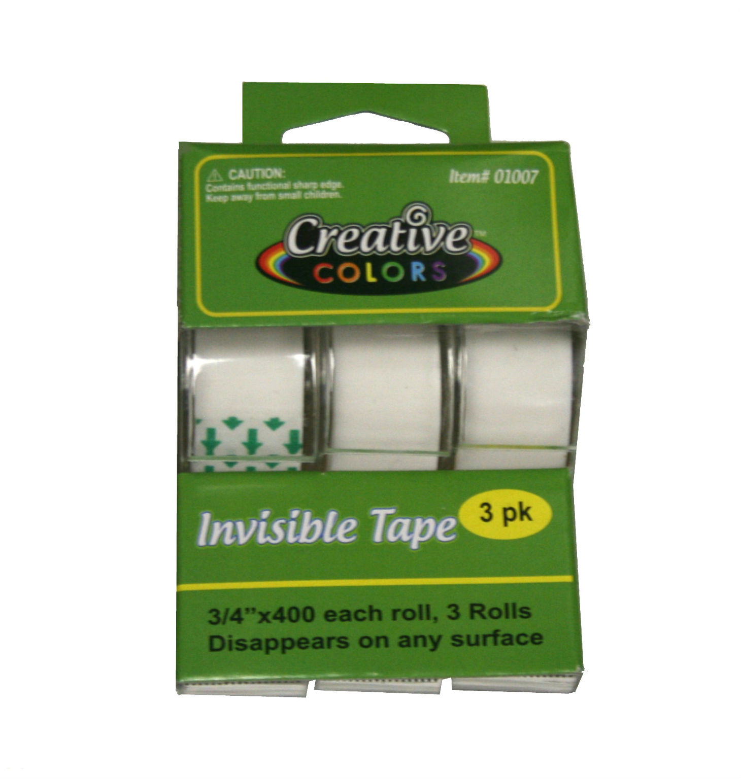 Wholesale Creative Colors Invisible Tape - 3 Pack(48x.16)