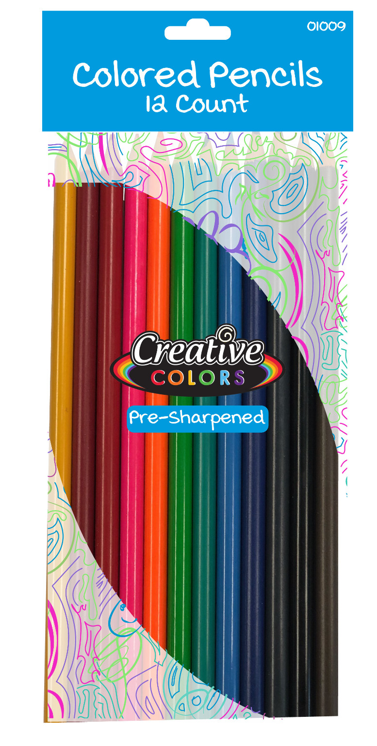 Wholesale Colored Pencil Packs of 12, Presharpened DollarDays