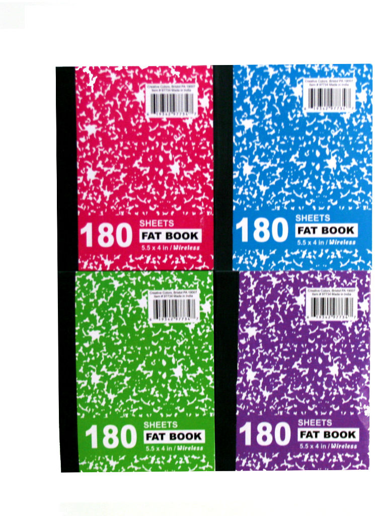 Wholesale Fatbook Wireless Notebook 180 Sheets 5.5
