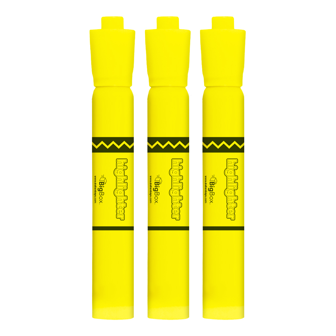 Wholesale Big Box of 12-Count Yellow Highlighters (SKU 2345091) DollarDays