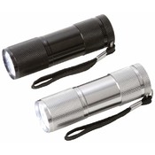 6pc 9-Bulb LED Aluminum Flashlight Set