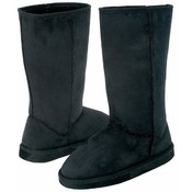 12pc Ladies' Black Microsuede Mid-Calf Boot Set