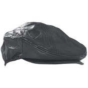 Giovanni Navarre Solid Genuine Leather Driving Cap