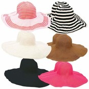 12pc Assorted Ladies' Floppy Sun Hat Set