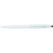 Executive Ballpoint Pen with Stylus- Silver