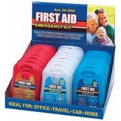 Aid United 24pc First-Aid Emergency Kit Display