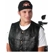 Black Cotton Skull Cap