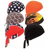 6pc Set Assorted Cotton Skull Caps