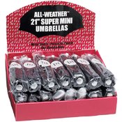 All-Weather 24 Piece Set of Black Umbrellas
