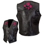 Ladies' Genuine Buffalo Leather Vest- Large