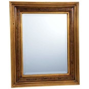 Wyndham House  Brown Framed Beveled Mirror