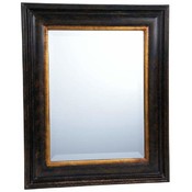 Wyndham House  Dark Brown Framed Beveled Mirror