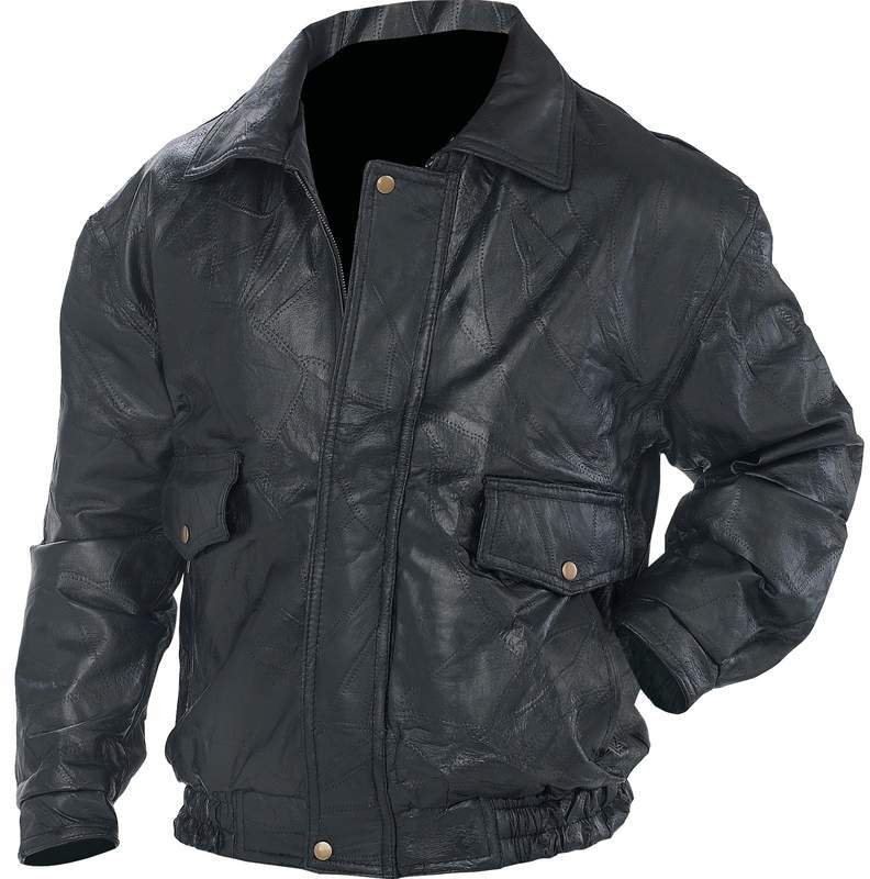 Napoline Roman Rock Design Genuine Leather Jacket - Large