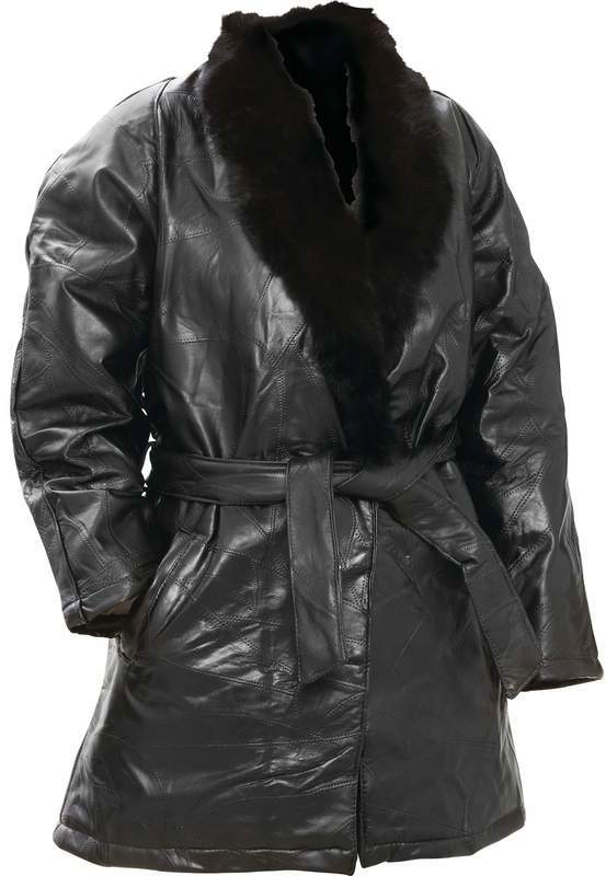 Arielle Italian Stone Design Genuine Lambskin Leather Ladies Coat With