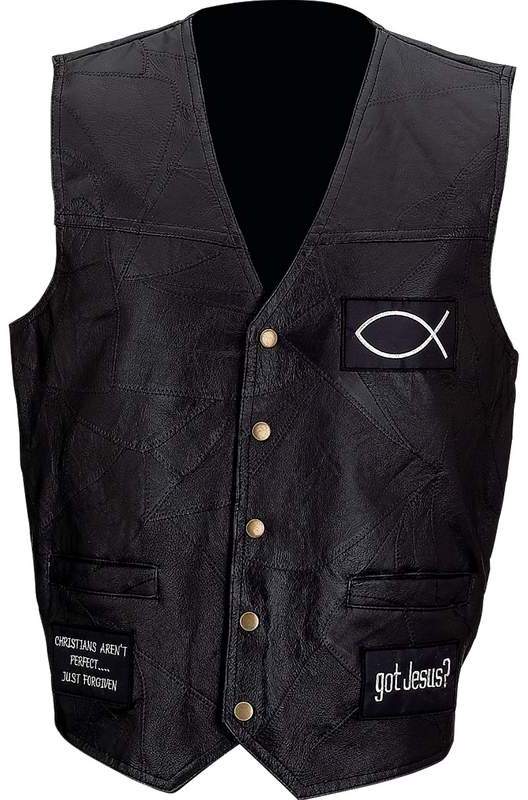 Giovanni Navarre(R) Italian Stone Design Genuine Leather Vest With C