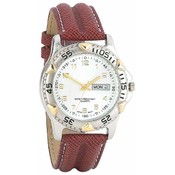 Navarre  Men's Quartz Watch with Date Gold/Brown