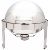 Heavy-Duty  S/S Round Chafing Dish with Roll Top