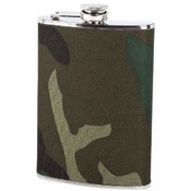 Maxam  8oz S/S Flask w/ Camouflage Wrap