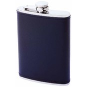 8oz S Steel Flask w/Solid Genuine Leather Wrap