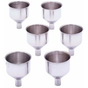 Maxam  6pc Large S/S Flask Funnel Set